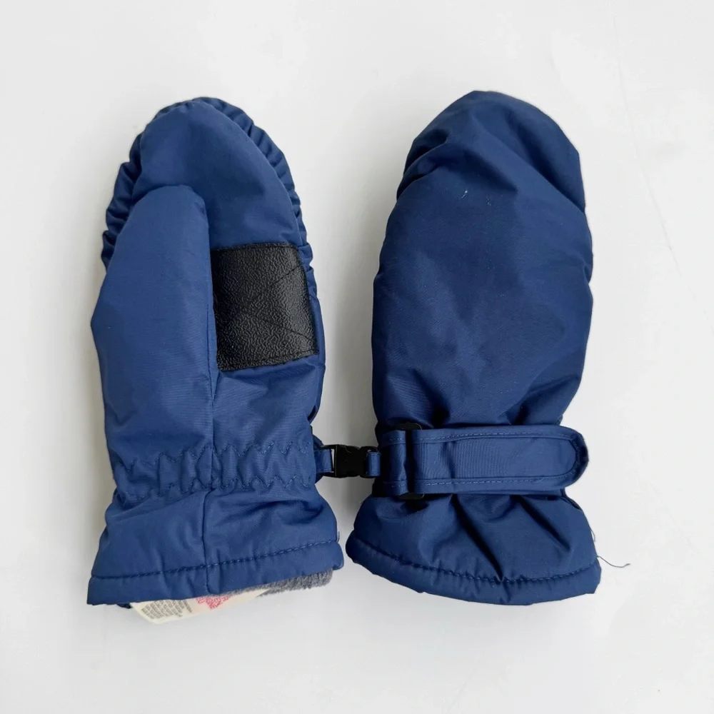 Boden Navy Mittens with Black Accent